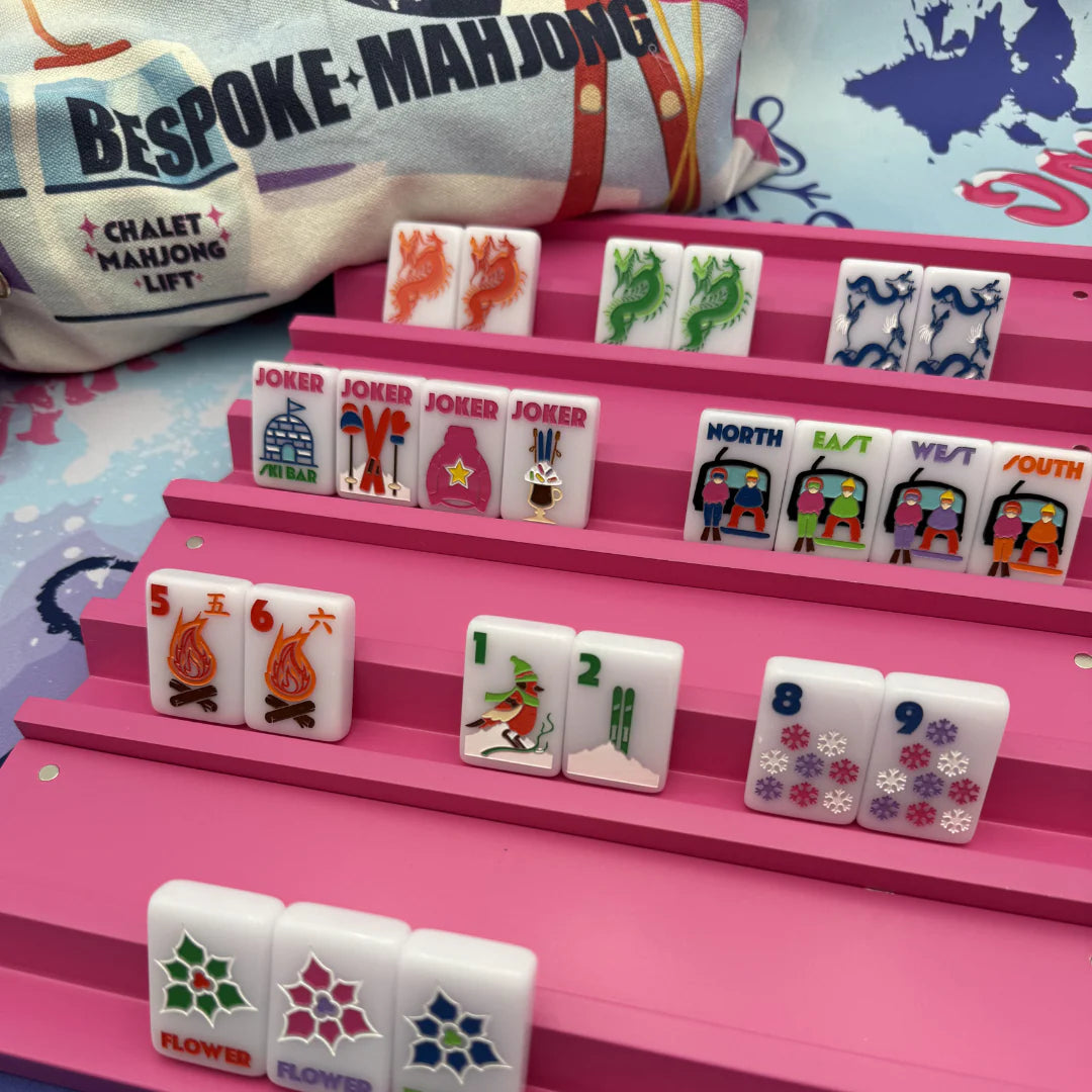 Bespoke Mahjong - The Chalet Tiles in Frosty Lilac