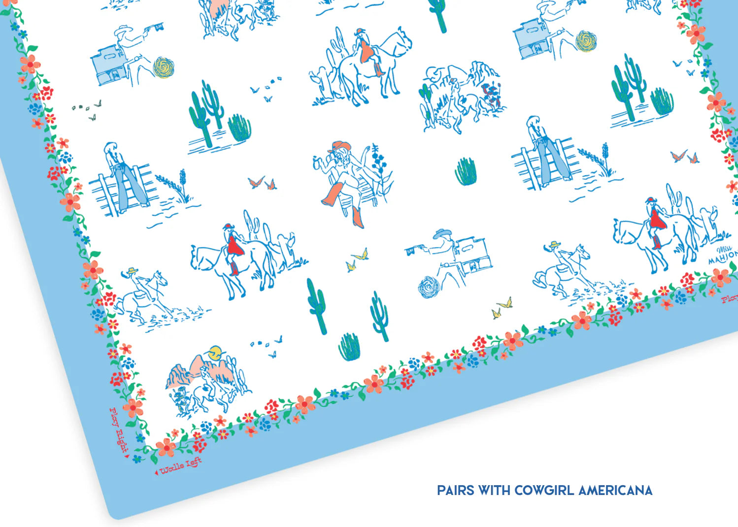 Miss Mahjong - Wild West Mahjong Mat