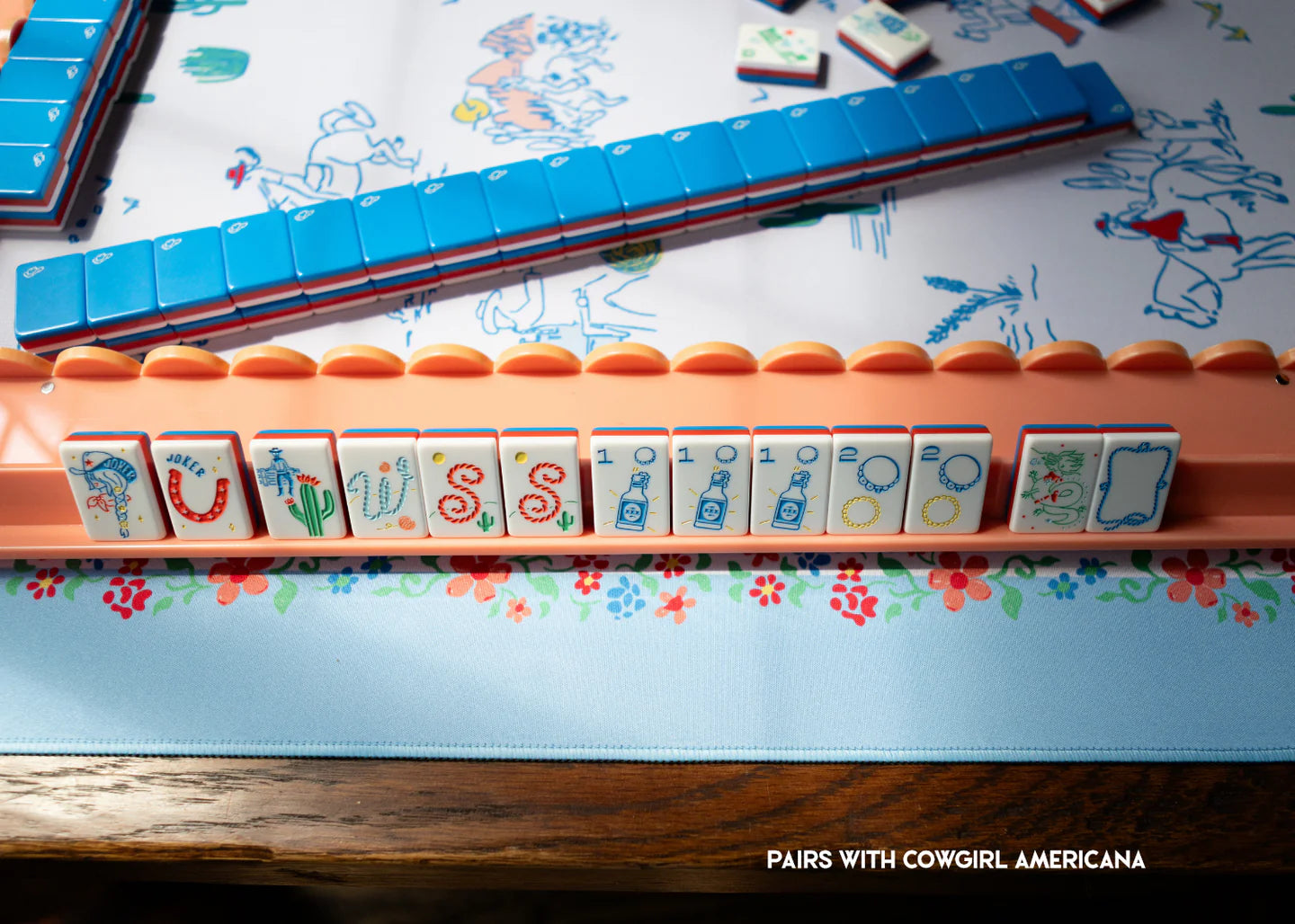 Miss Mahjong - Wild West Mahjong Mat