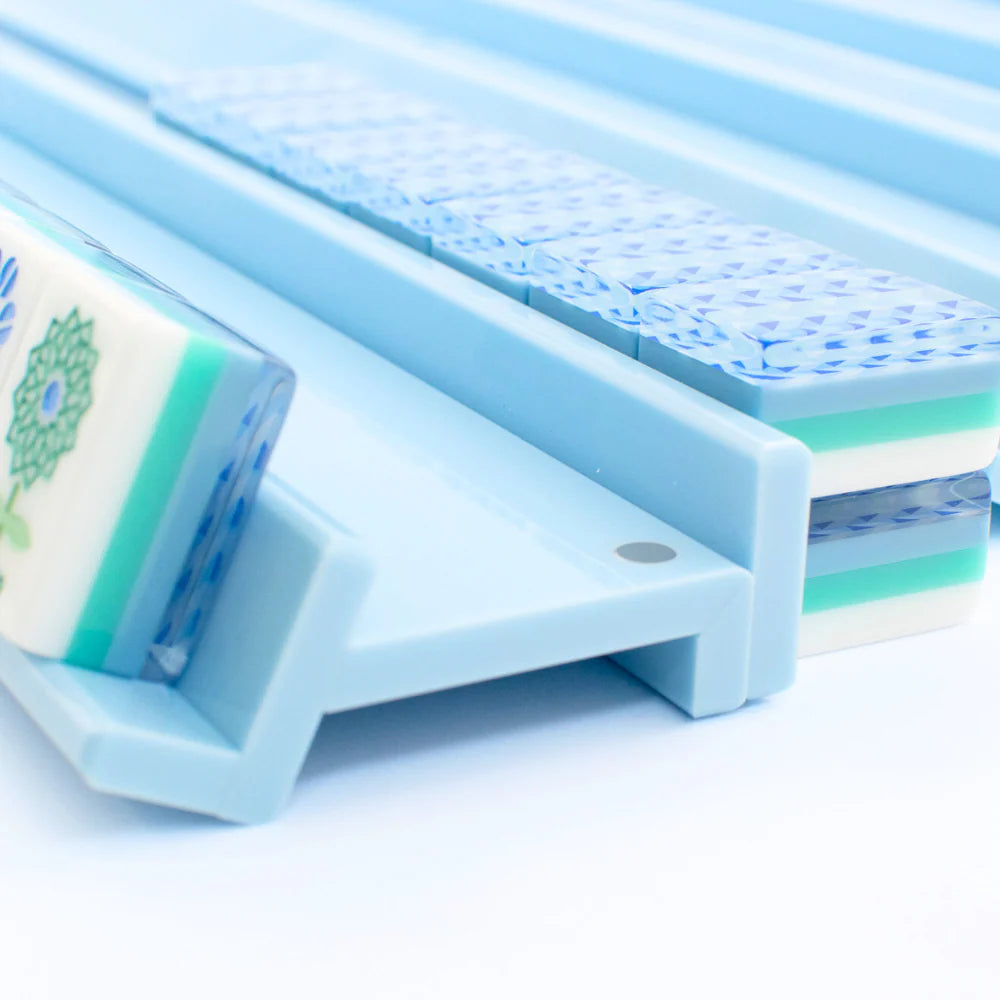 My Fair Mahjong - Premium Acrylic Racks - Solid Macaron Blue