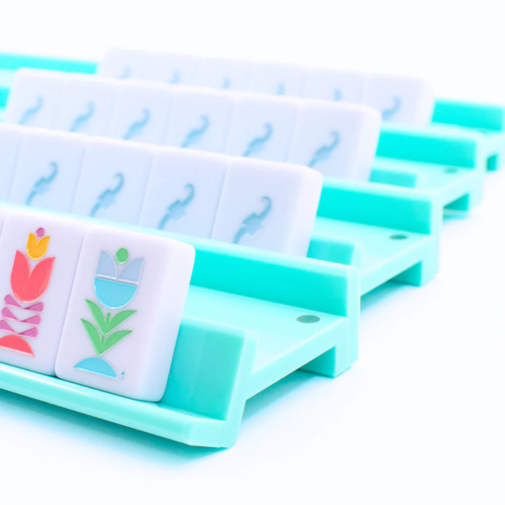 My Fair Mahjong - Premium Acrylic Racks - Solid Macaron Green