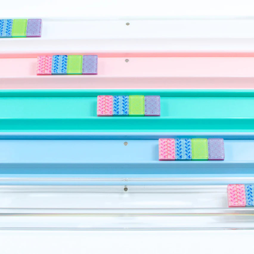 My Fair Mahjong - Premium Acrylic Racks - Solid Macaron Pink