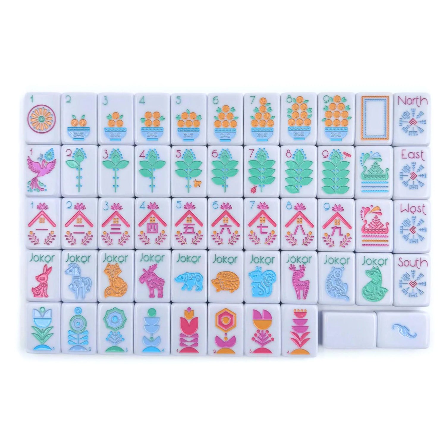 My Fair Mahjong — Tiles — The Scandinavian Folk Art Set