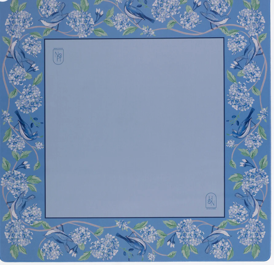 Hutch & Nook - Blue & White Bird Mat
