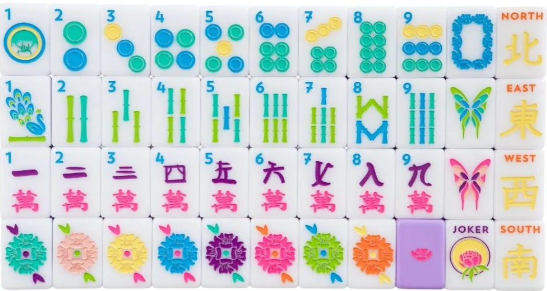 The Mahjong House - Lilac House Tiles