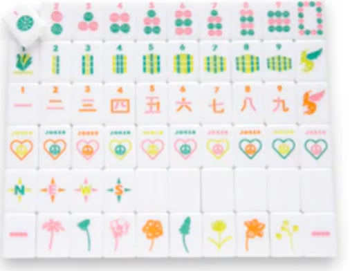 Peace Love Mahjong - Vibrant Vibes Travel Tiles